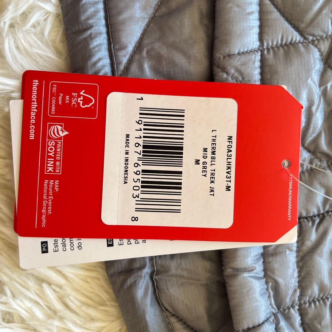 ノースフェイス 新品タグ付き ダウン キルティング グレー - メルカリ