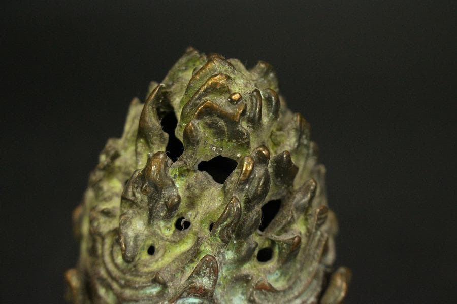 仏教美術 古銅 豆 博山炉 五鈷杵 二件 古美術(LC994) - メルカリ