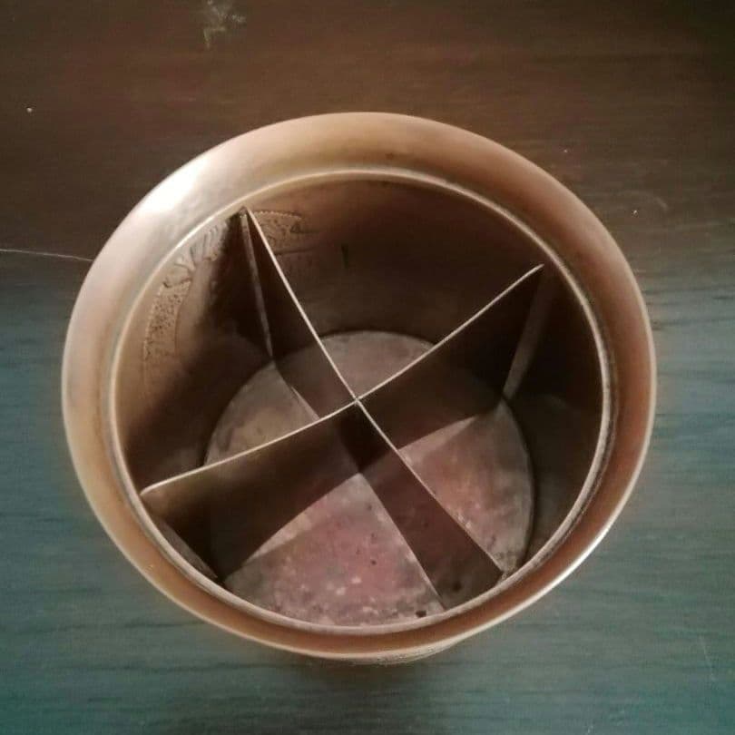 逸品 玉川堂 鎚起銅器 兎図紋 蓋物 小物入れ 煙草入れ 和骨董