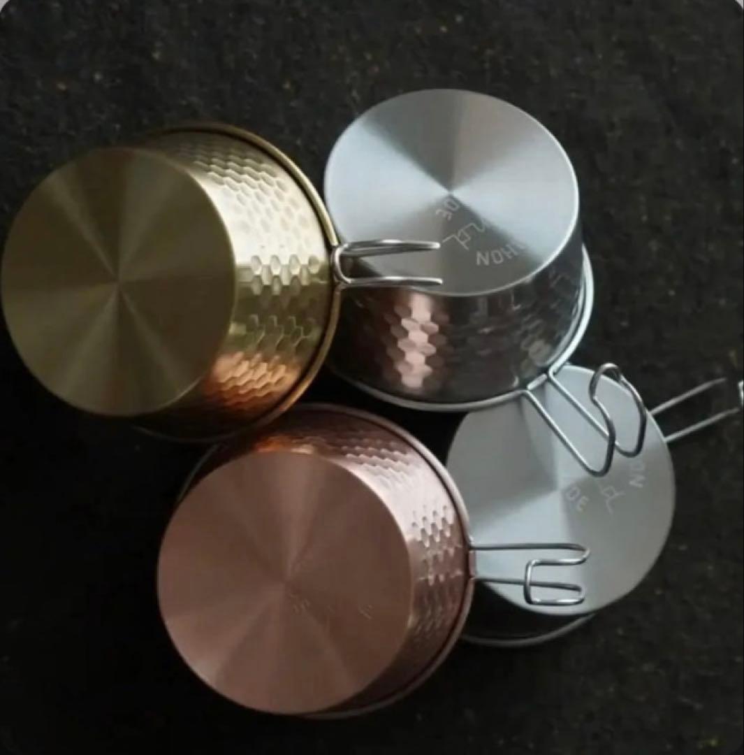 AEND 350 エンドシェラカップ 3個セット チタンシェラカップ 黒酸化