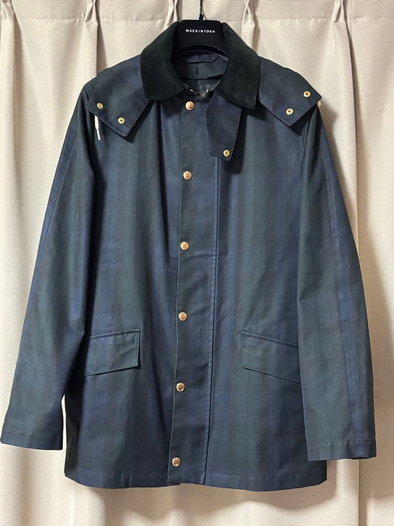極美品】Mackintoshマッキントッシュ ブラックウォッチショートコート