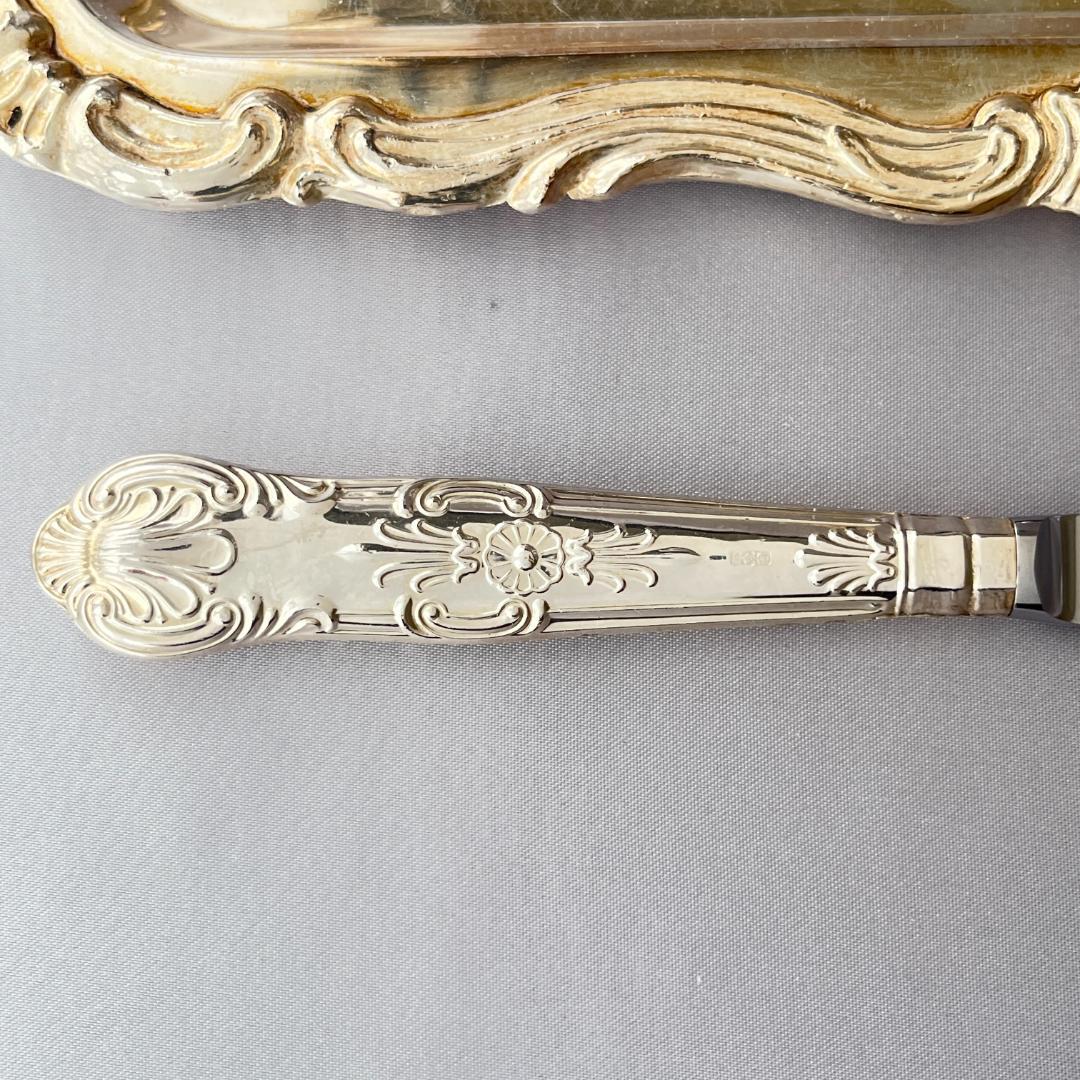 Harrison Brothers】【純銀ハンドル】キングス バターナイフ - メルカリ