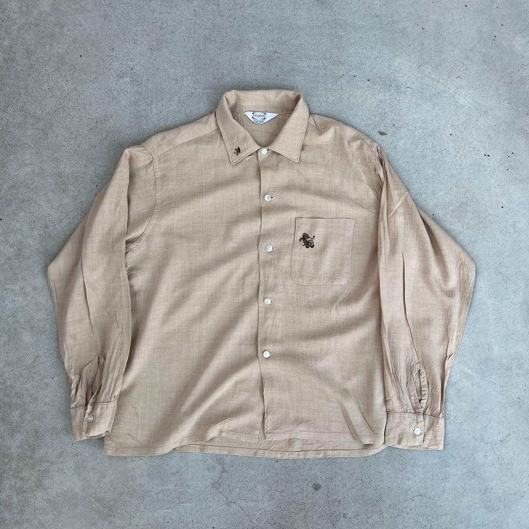 50s-60s PILGRIM レーヨンシャツ ARROW TOWNCRAFT - メルカリ