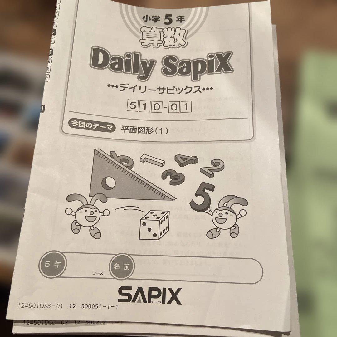 SAPIX 算数5年デイリーサピックス 合計58冊 抜けなし - メルカリ