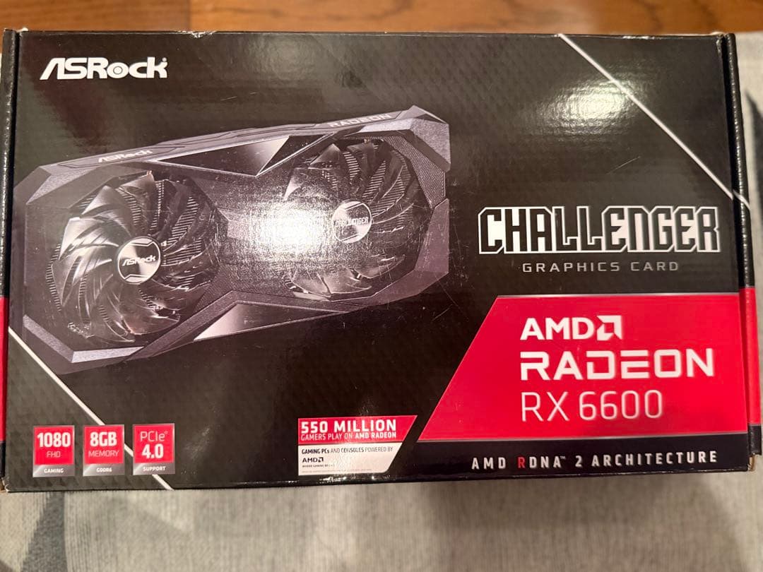 ASRock Radeon RX 6600 Challenger 8GB 箱付き - メルカリ