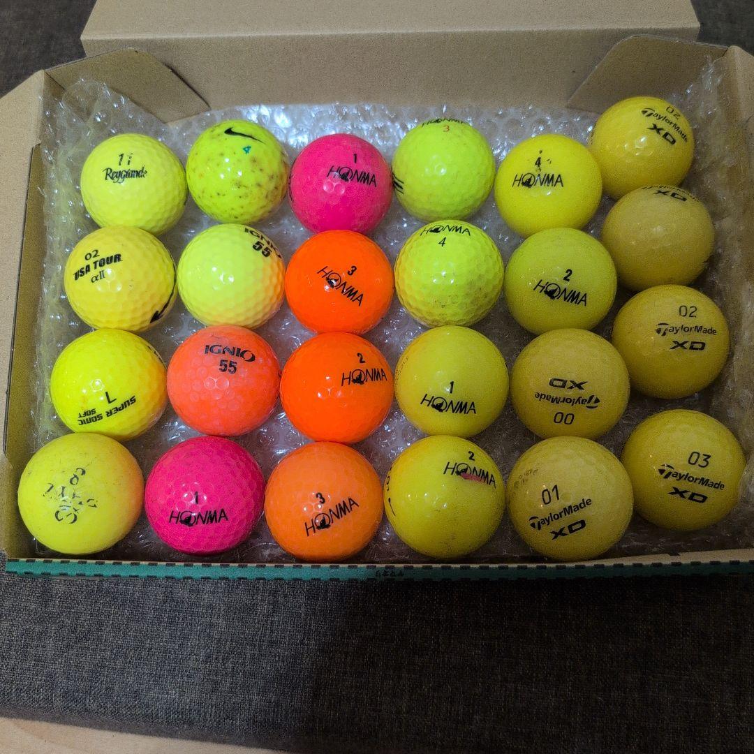 ゴルフボール 24個セット HONMA TaylorMade混合 - メルカリ