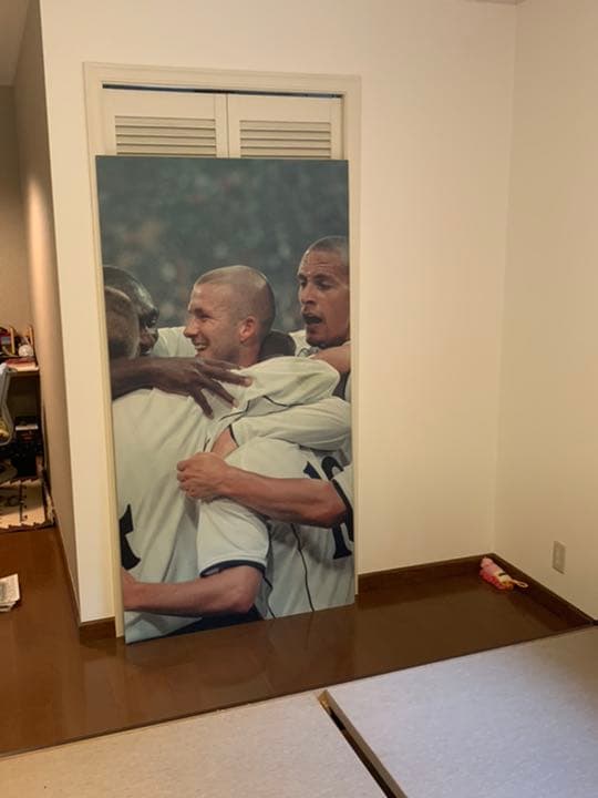 日韓W杯イングランド代表 D.ベッカム超特大写真記念パネル180cm×94cm