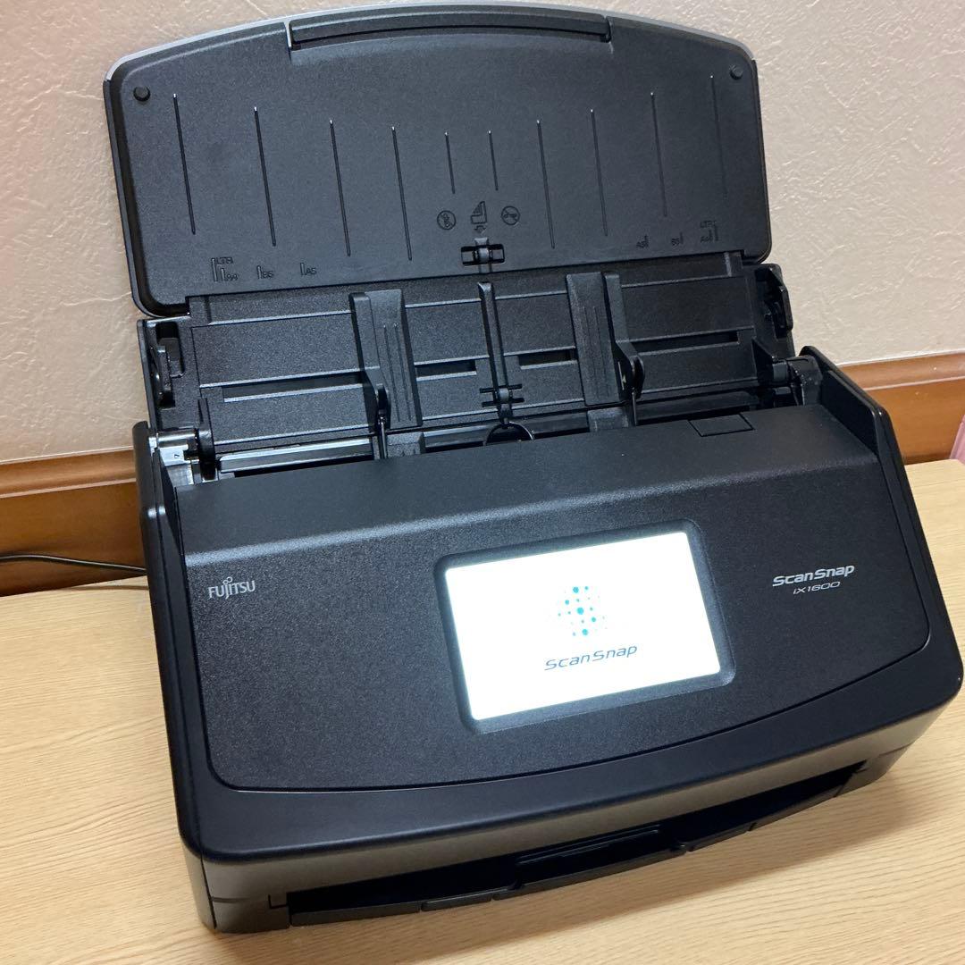 Fujitsu ScanSnap iX1600 ブラック スキャナー 動作良好 FUJITSU ScanSnap iX1600 スキャナー（黒） | パンダスタジオ
