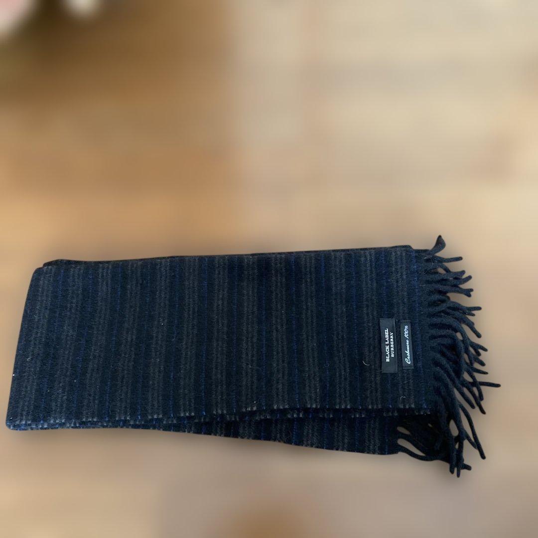 H*y様 バーバリーマフラーブラックレーベル　カシミヤ100% バーバリー ブラックレーベル カシミヤ マフラー - メルカリ
