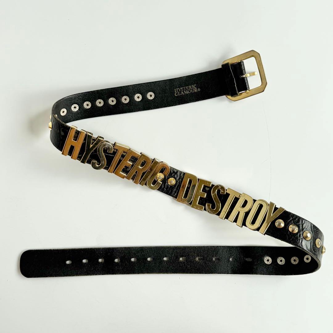 HYSTERIC GLAMOUR ヒステリックグラマー ベルト スタッズC547 HYSTERIC GLAMOUR（ヒステリックグラマー） ベルト STUDS BADGES FEVER
