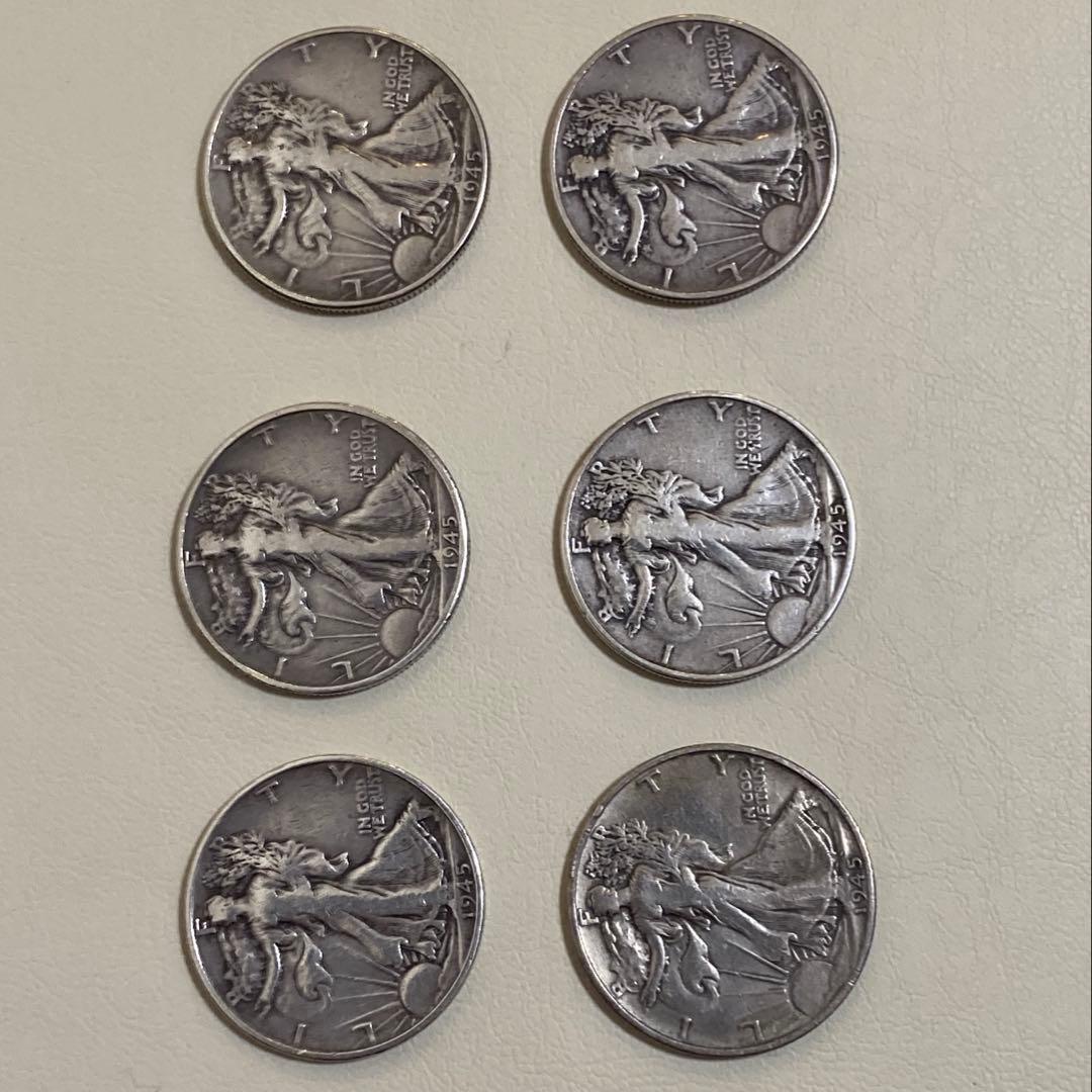 ウォーキングリバティ シェルコインセット 年号統一 状態揃え 5枚＋EPS
