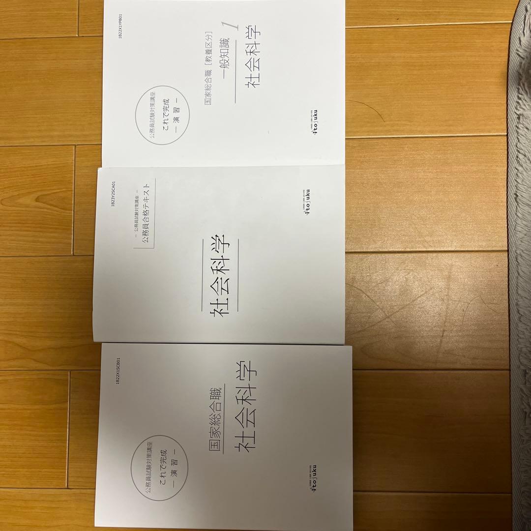 ☆バラ売り可☆ 伊藤塾 公務員試験 対策講座 社会科学 これで完成 演習