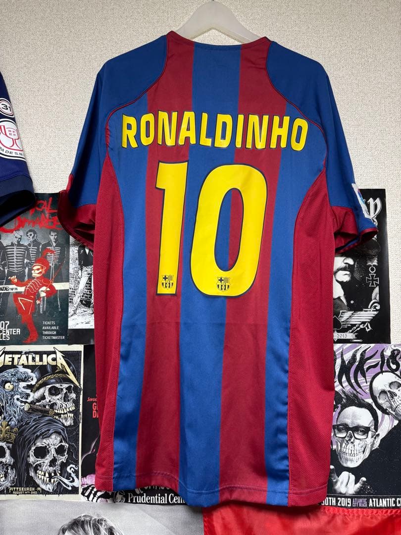 正規品 2004/2005 FCバルセロナ♯10 ロナウジーニョ 【Lサイズ