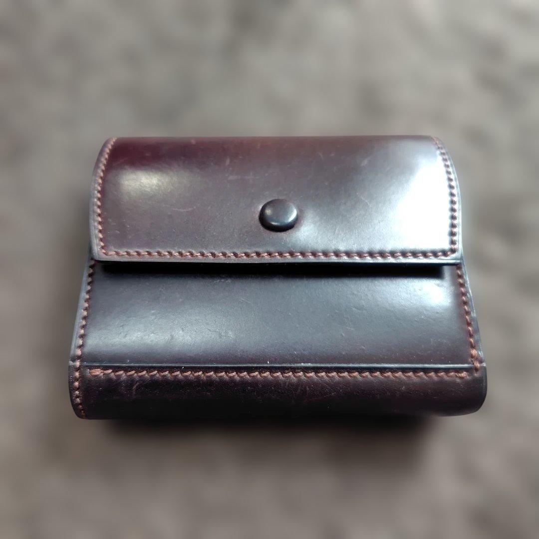 万双 ダブルホーウィン 被せ型財布 - メルカリ