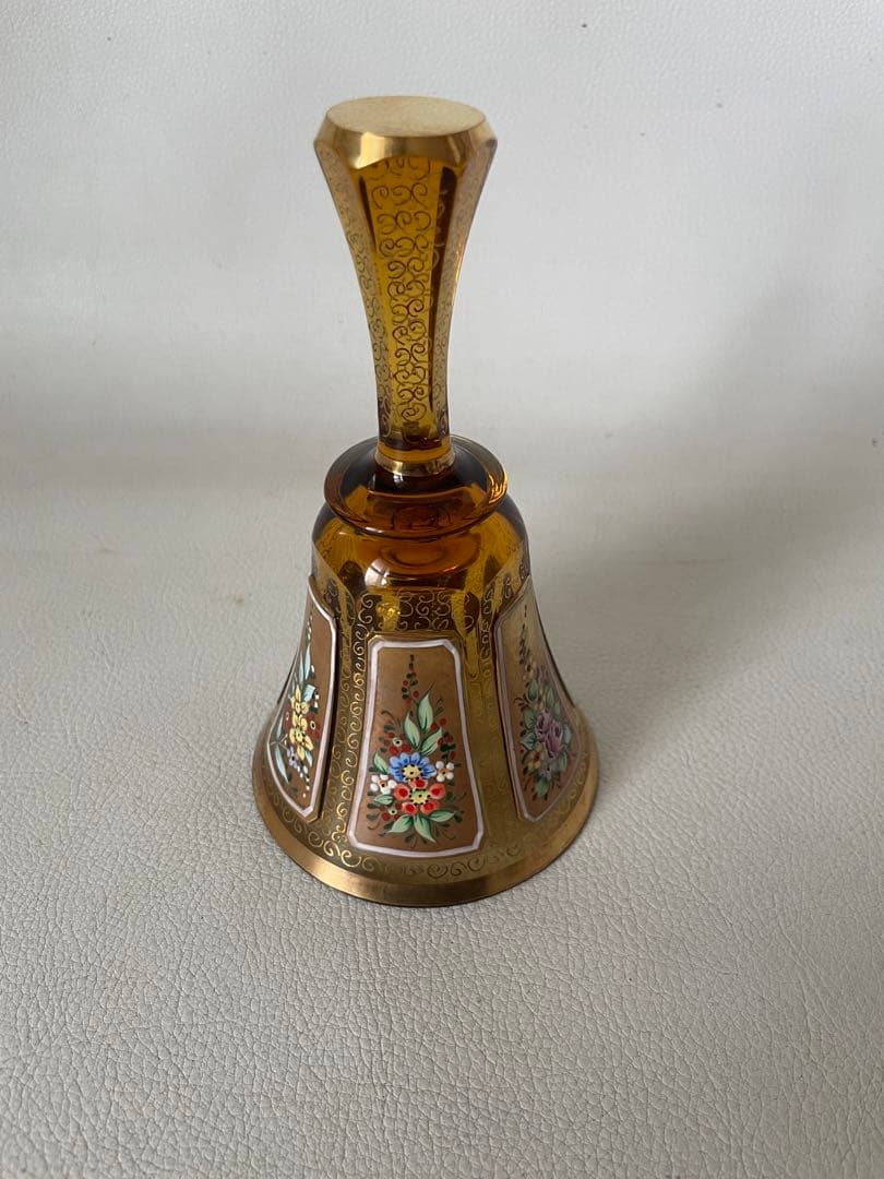 エーゲルマン ハンドベル 呼び鈴 チェコ共和国 製 ボヘミアガラス