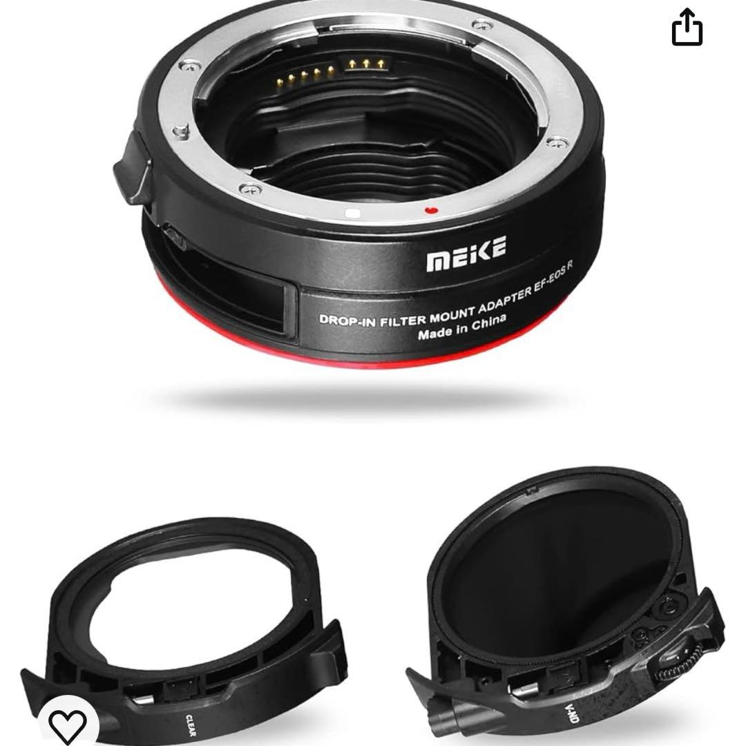 Meike ドロップインフィルターマウントアダプターRF-EF Meike Drop-In Filter Lens Adapter for EF/EF-S Lenses MK-EFTR-CL