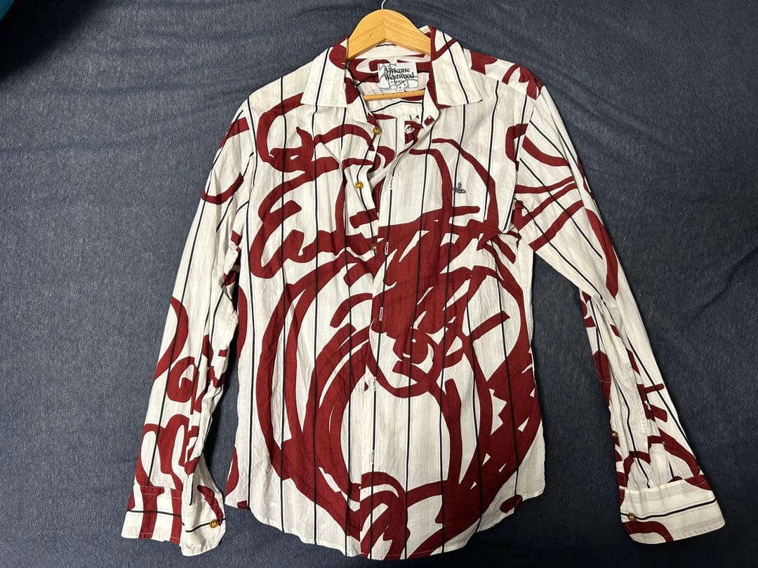 ヴィヴィアンウエストウッドマン 長袖 ドレス シャツ 48 vivienne