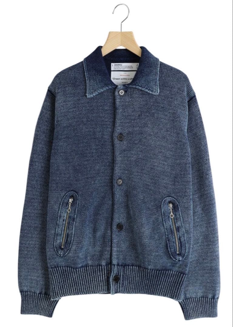 DAIRIKU Vintage Dyed Knit Jacket - メルカリ