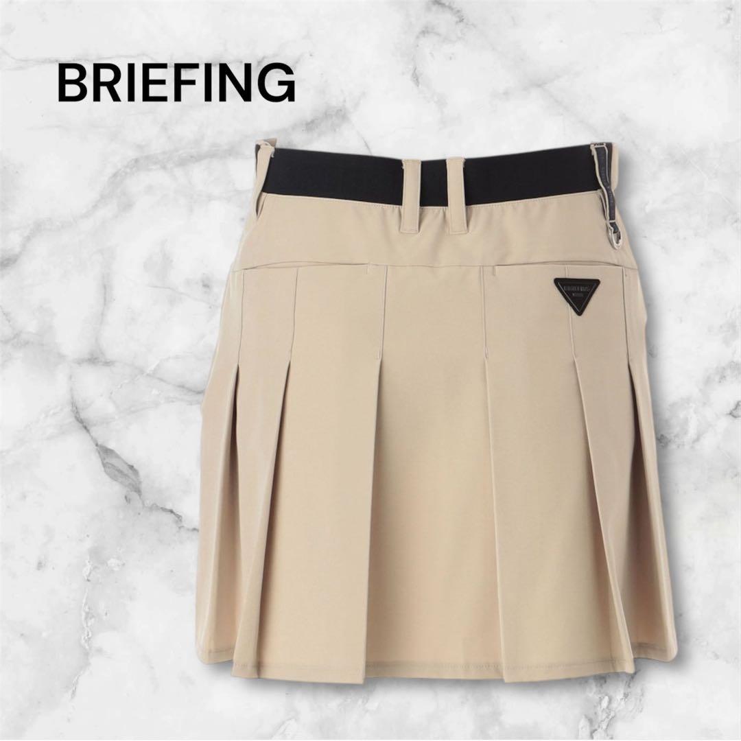 【新品・タグ付き】今期新作 BRIEFING スカート ベージュ M 限定 BRIEFING GOLF - 3D LOGO SKIRT | スカート | ベージュ | レディース
