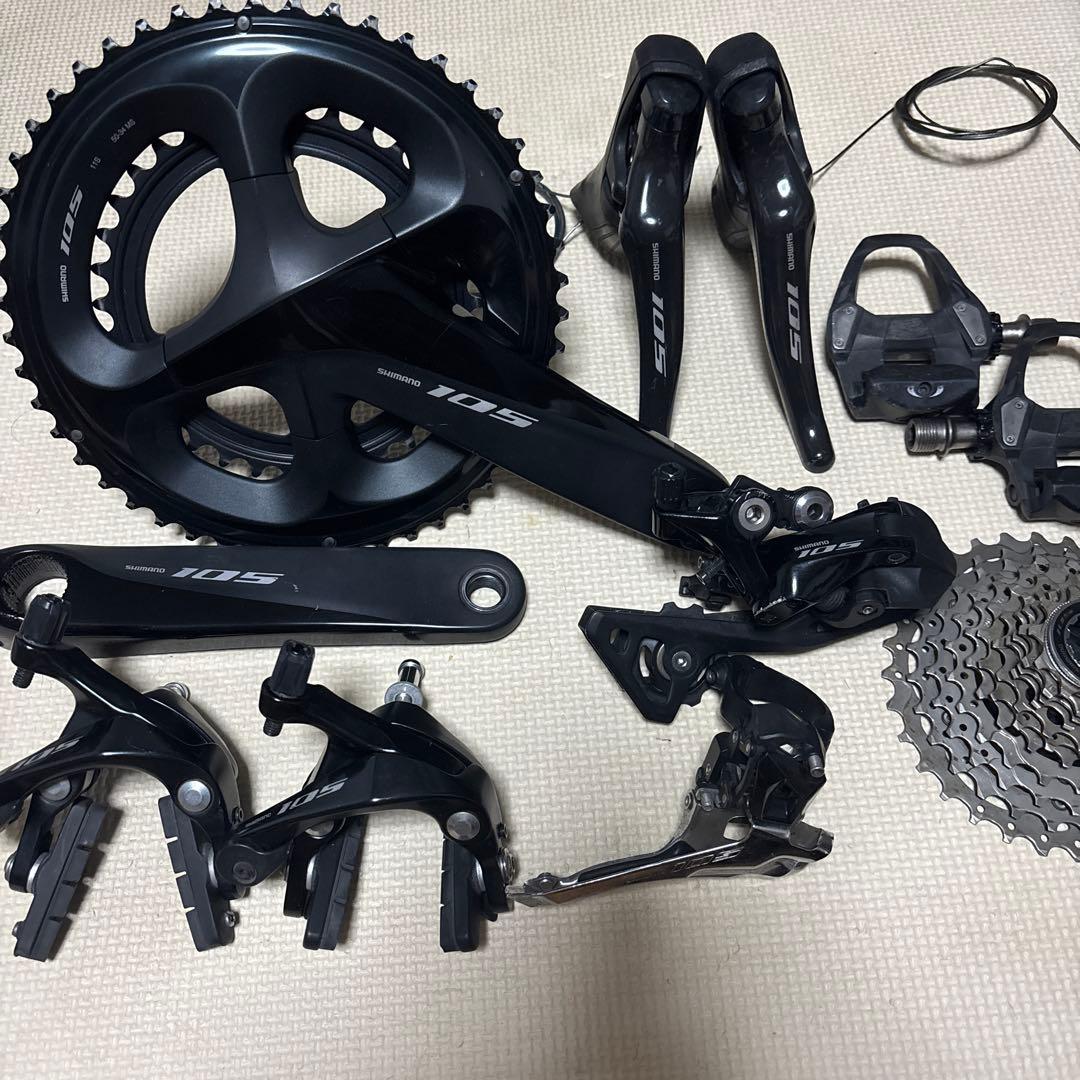 Shimano 105 R7000 グループセット ブラック Shimano シマノ 105 R7000 グループセット ブラック