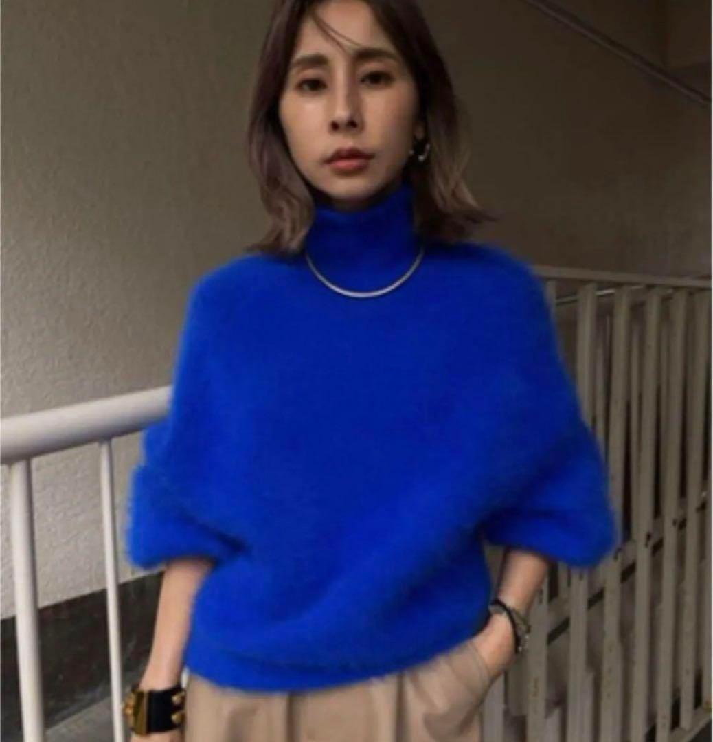 AMERI VINTAGE アンゴラニット ブルー - メルカリ