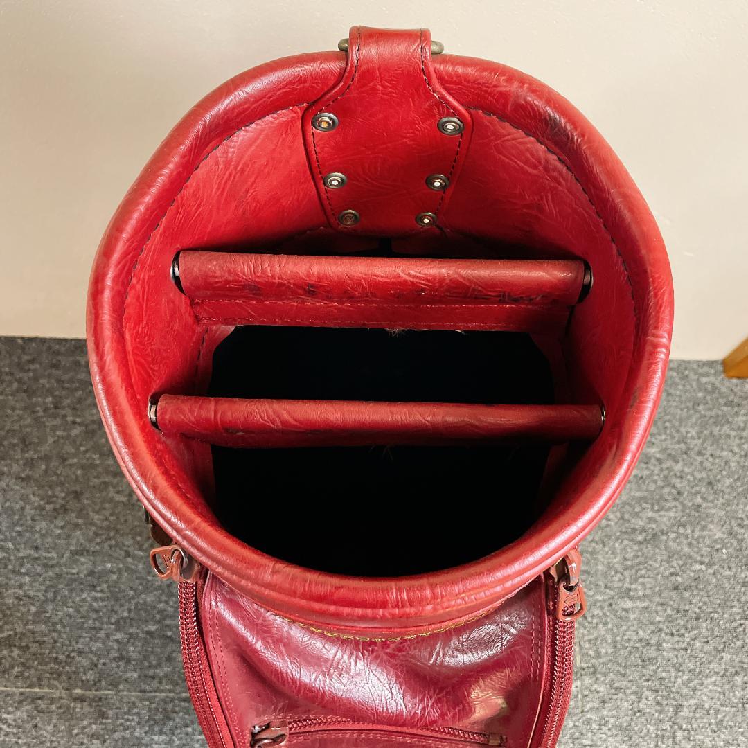 おまけ多数 希少 ダンロップ WINDSOR キャディバッグ レザー