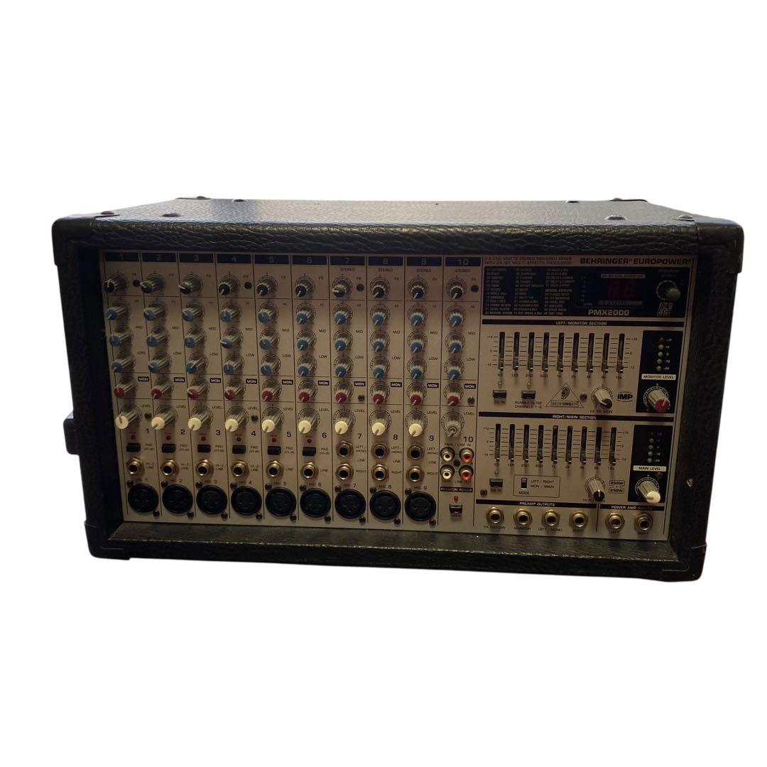 ジャンク】BEHRINGER PMX2000 ミキサー パワードミキサー - メルカリ