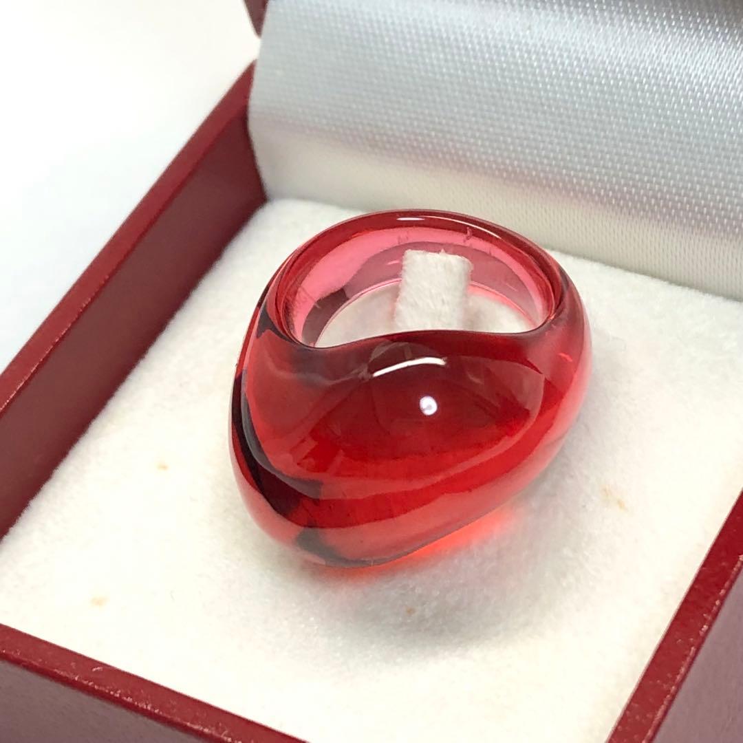ボノボ様専用✨】 バカラ Baccarat リング 指輪 赤 レッド 11号 - メルカリ