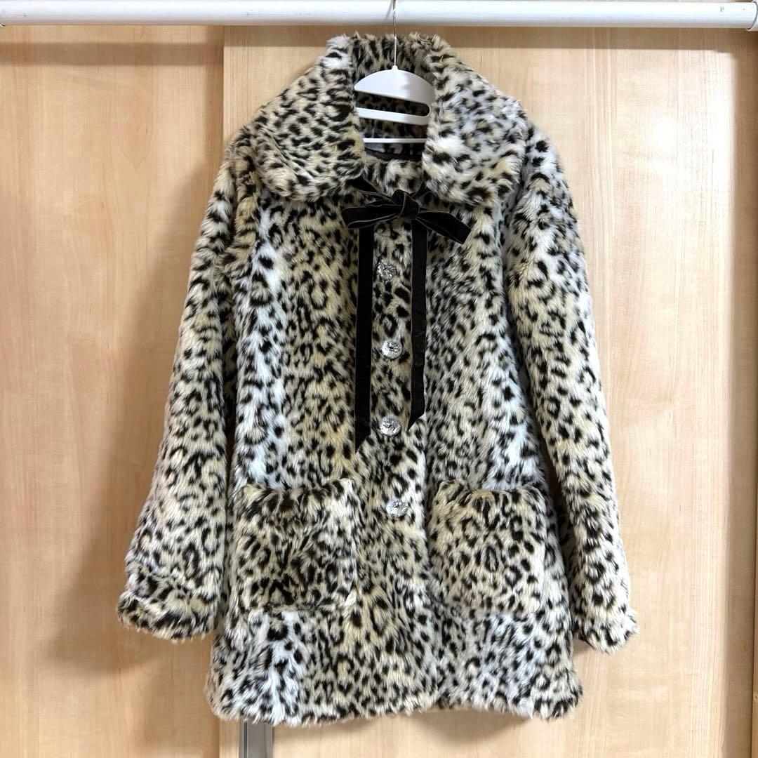 LIZLISA リズリサ Y2K ヒョウ柄 ファー コート 激レア 平成 - メルカリ