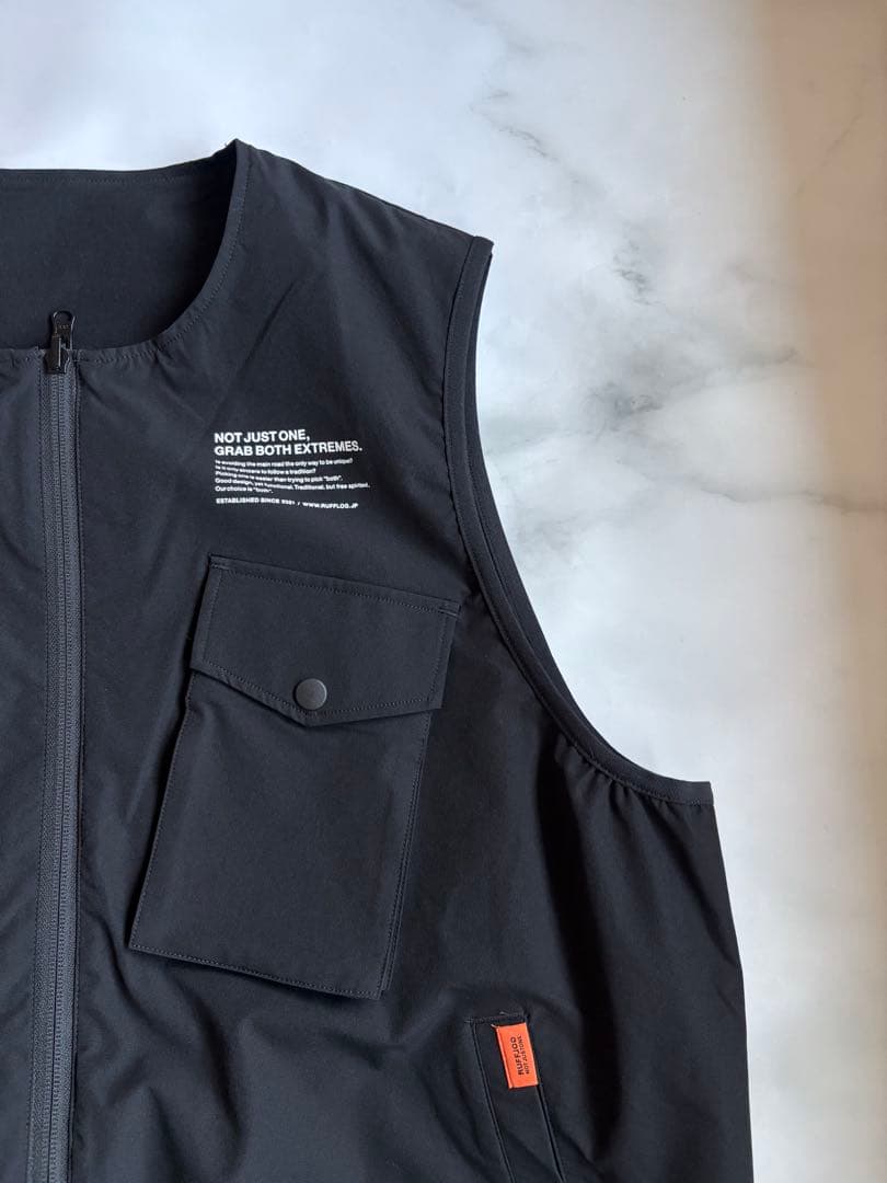ラフロッグRUFLOG FLEX PLAYFIELD VESTベスト ブラックL FLEX