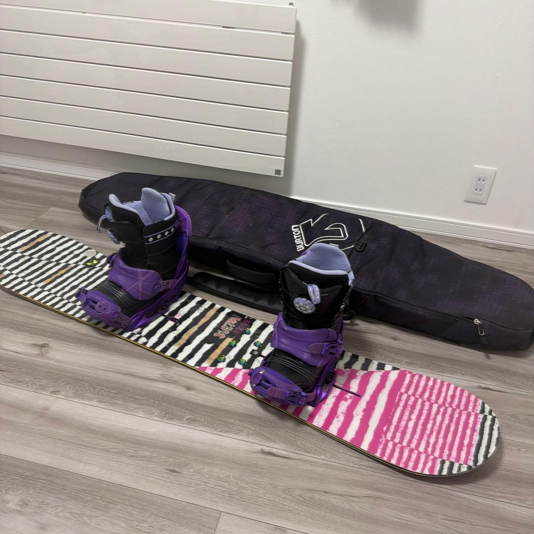 BURTON レディースフルセット■ボード140　ブーツ23.5 BURTON レディースフルセット□ボード140 ブーツ23.5 - メルカリ
