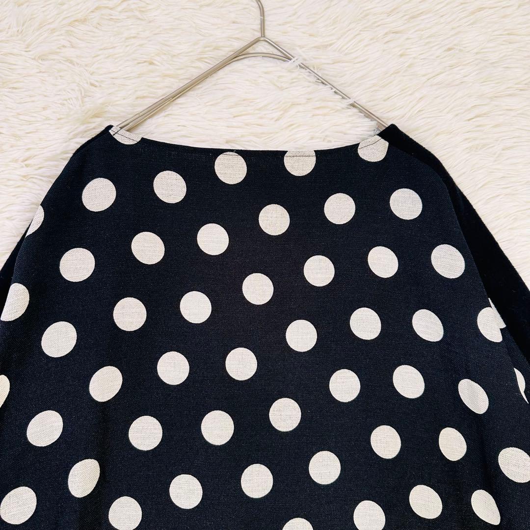 近年 完売✨ビアズリー 後ろドットニット ドルマン コクーン オーバー