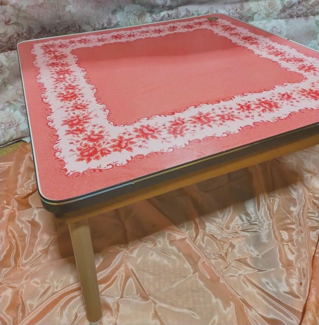 昭和レトロ コイズミこたつ 花柄天板 レトロポップ 年代物