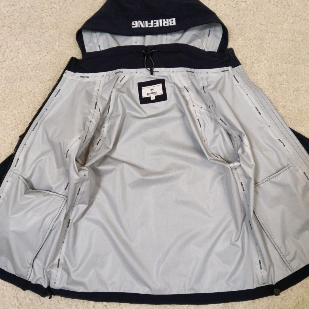 未使用！現行品！ブリーフィング ゴルフ レインウェア 紺 フード袖