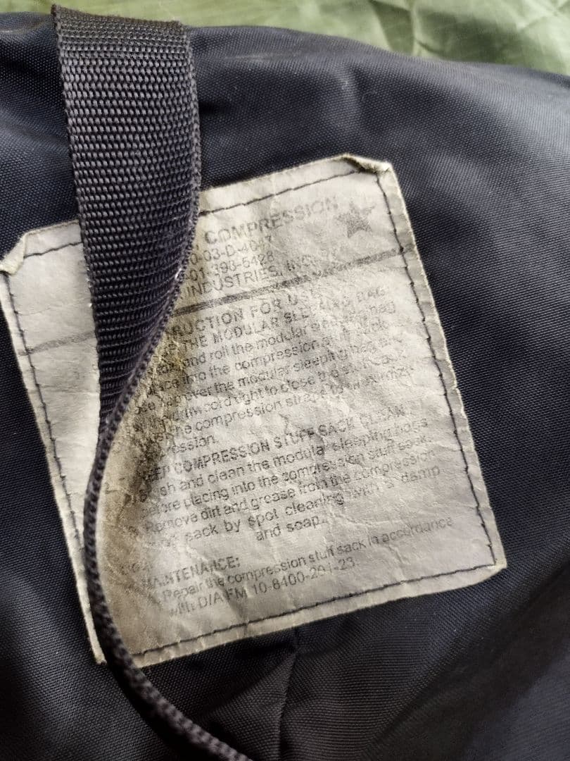 4872)US.モジュラースリープシステムセット 米軍実物 ユーズド 良品