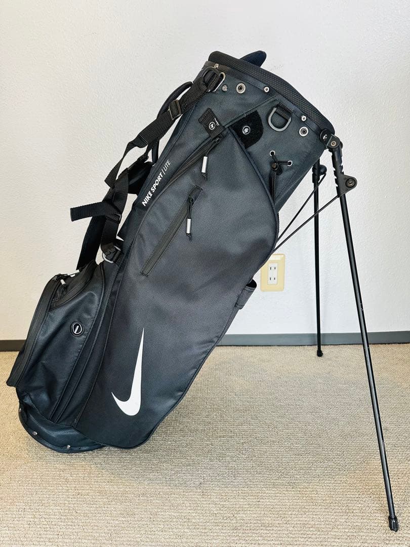 美品　ナイキ NIKE スポーツライト スタンドゴルフバッグ フードカバーセット NIKE（ナイキ） スタンドキャディバッグ メンズ レディース スポーツ