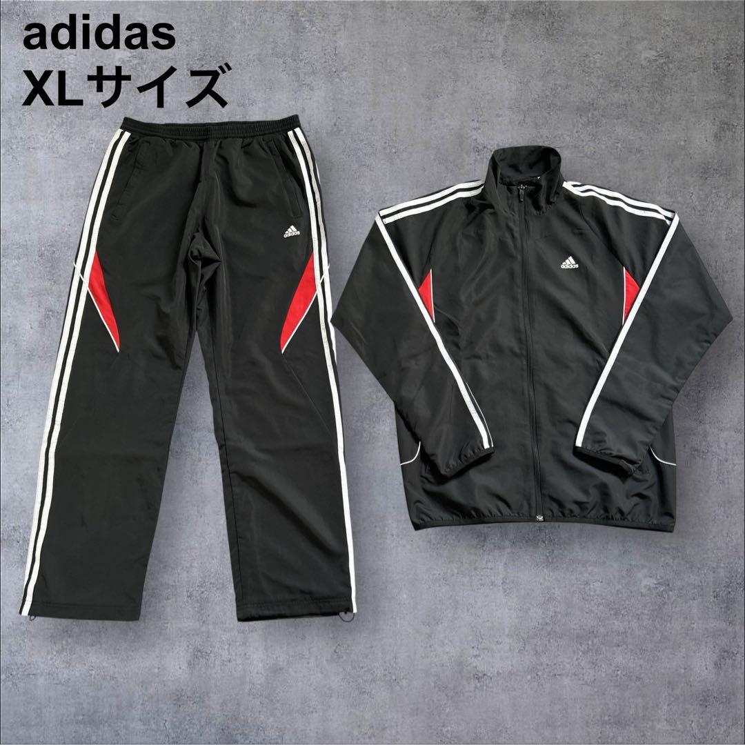美品 adidas セットアップ ナイロンジャケット XLサイズ - メルカリ