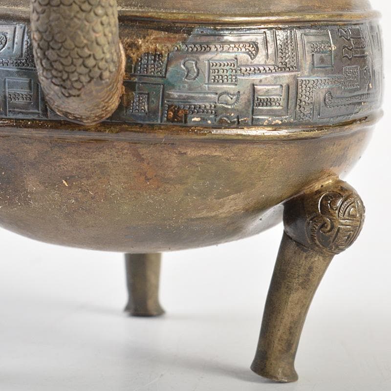 中国 古銅青銅 饕餮文 水注 水滴 M R7365 - メルカリ