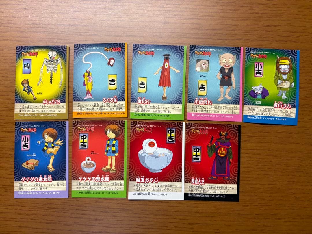 ゲゲゲの鬼太郎パン 妖怪おみくじシール 9枚セット - メルカリ