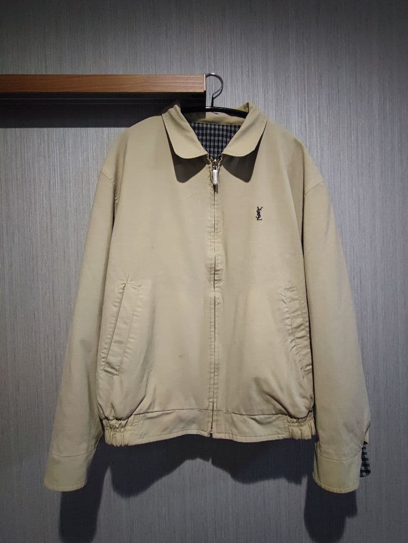 80s YVES SAINT LAURENT リバーシブルスウィングトップ - メルカリ