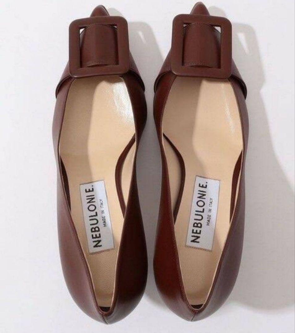新品ネブローニNEBULONIEバックルパンプス38ブラウン雑誌掲載ロンハーマン セール】 NEBULONIE バックルパンプス （パンプス）｜TOMORROWLAND