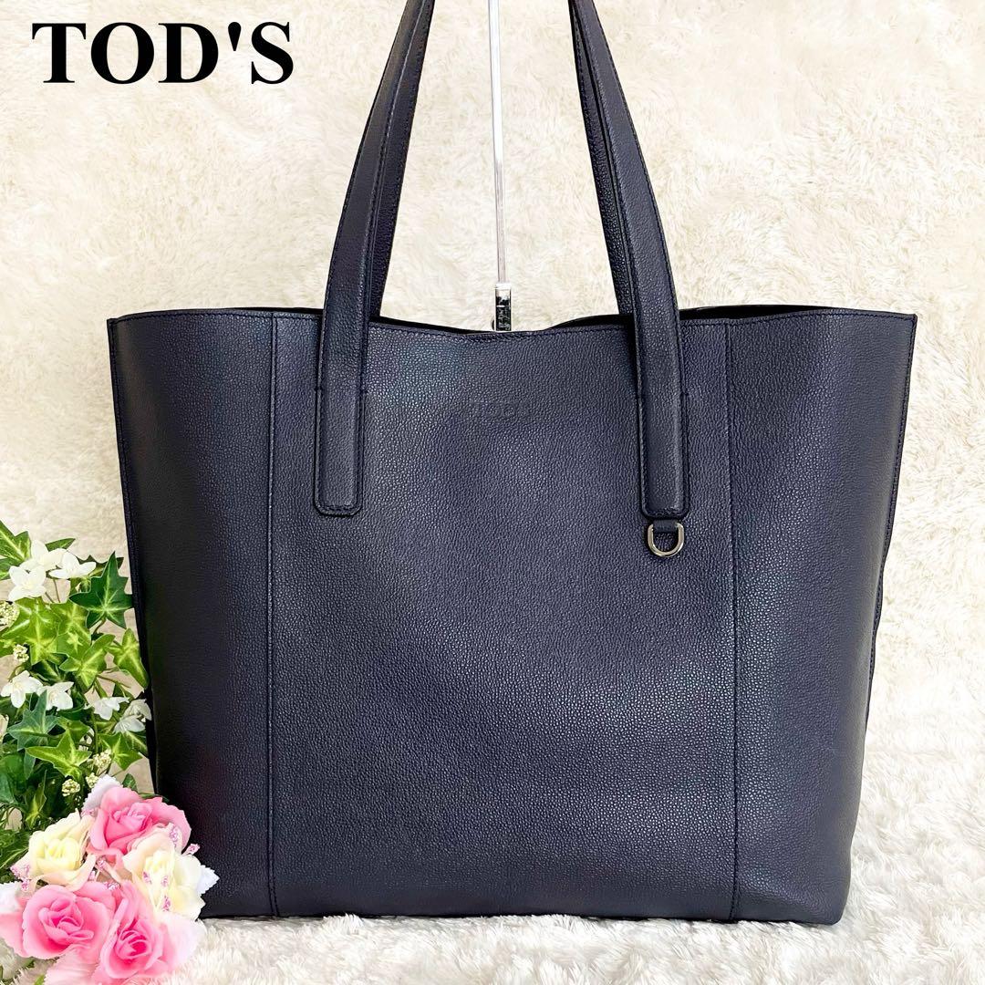 極美品 トッズ ペーパーバッグ Limited Editionトートバッグ 濃紺