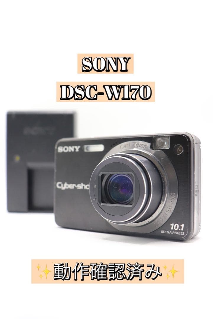 ✨動作確認済み！✨SONY DSC-W170 充電器付き！ - メルカリ
