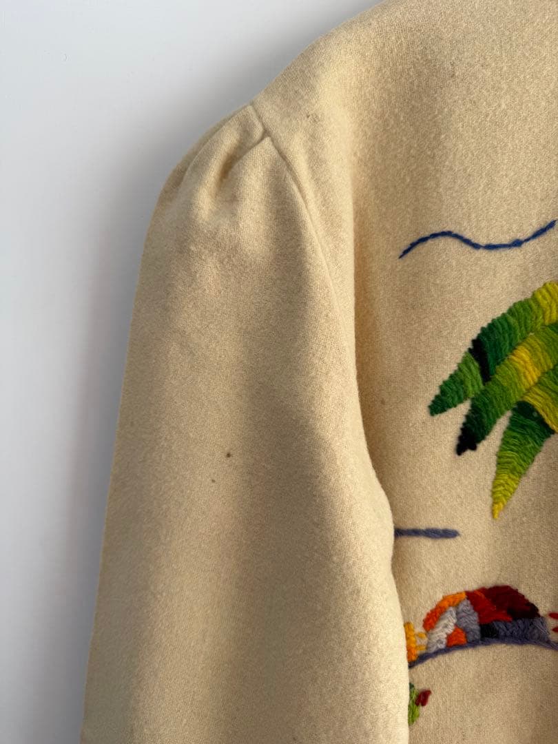 50s 60s 刺繍 メキシカンジャケット クリーム hooked toro - メルカリ