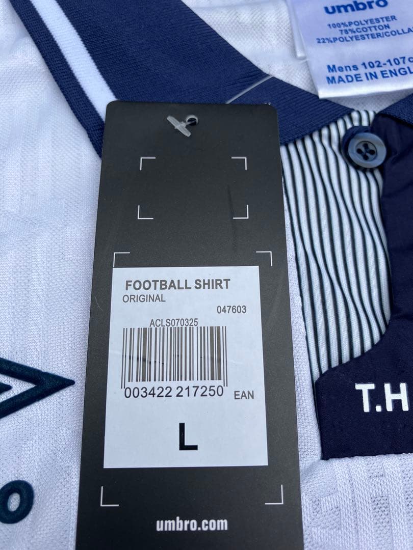 新品タグ付き】アンブロxトッテナム/1991ユニフォーム/ゲームシャツ L