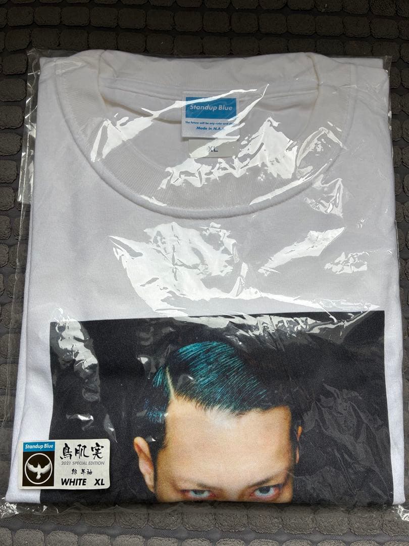 【未使用】鳥肌実 Sugiyama ホワイト Tシャツ XLサイズ sugiyama 鳥肌実Tの通販 by オカリッリ's shop｜ラクマ