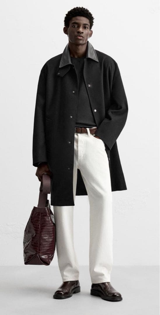 レザーカラートレンチコート ZARA LIMITED EDITION