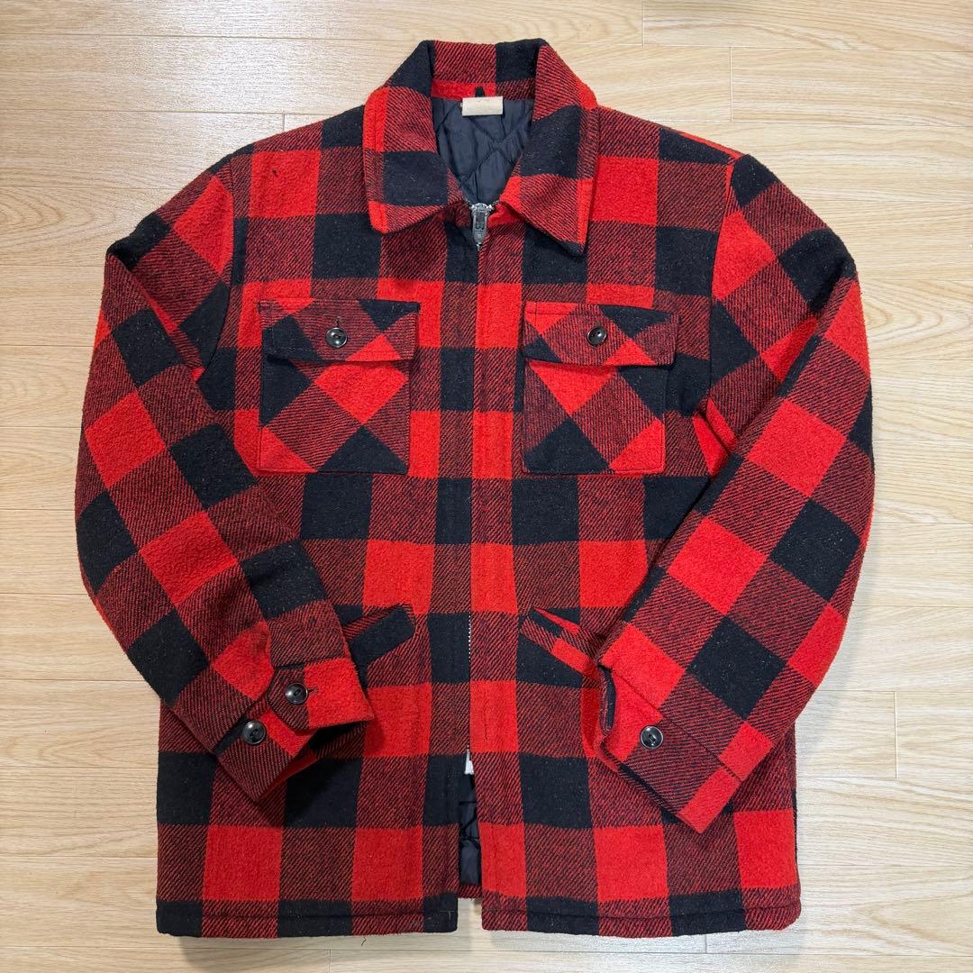 70s〜80s ウールジャケット バッファローチェック マッキーノ 70sWoolrich ウールリッチ マッキーノジャケット バッファローチェック