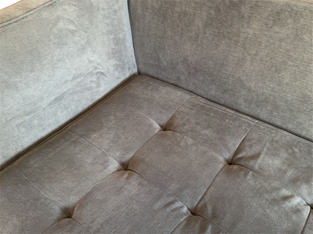 アシュレイ Ashley ブルーグレー ソファ 3人がけクッション付き