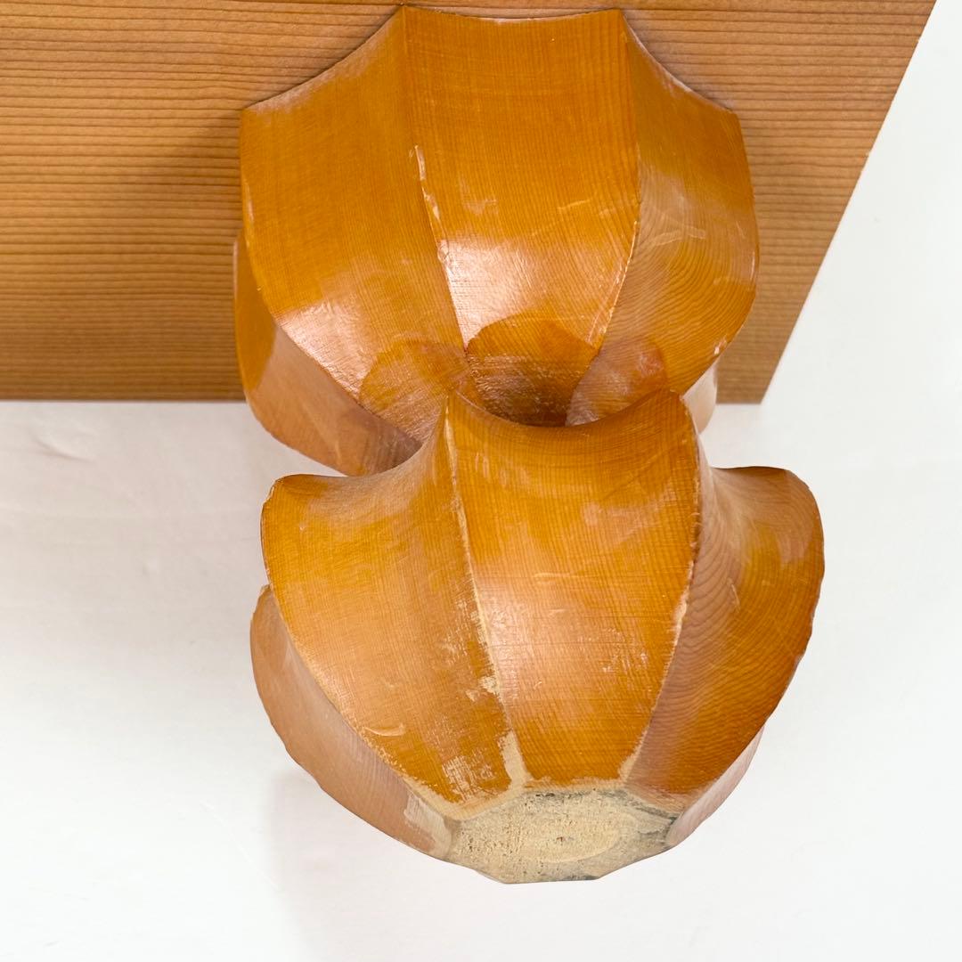 高級囲碁盤 17.5cm 天然漆線引き 桐蓋付 美品 伝統的技法 登録番号押印有